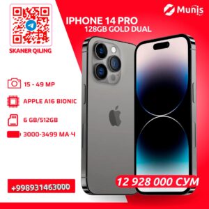 iPhone 14 Pro 128GB Gold Dual